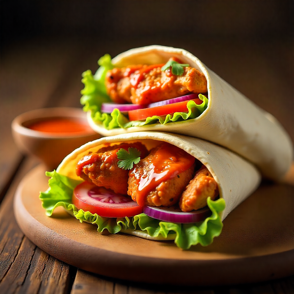 Flavor-Packed Chicken Wing Wrap for a Satisfying Lunch